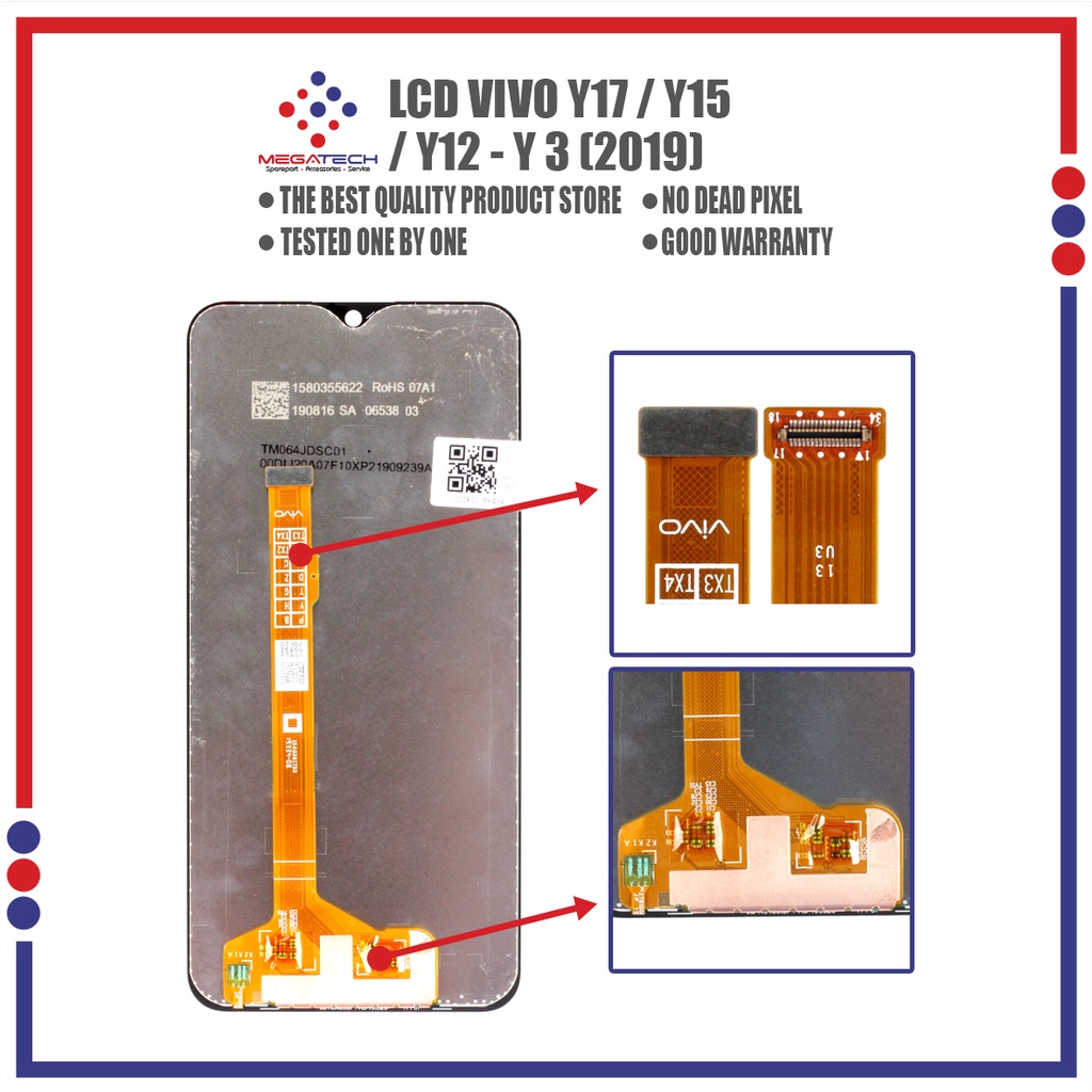 LCD Vivo Y17 / Y15 / Y12 / Y3 / Y11 2019 Fullset Touchscreen