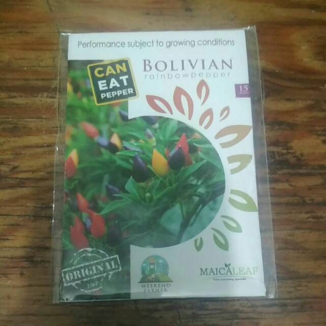 Rainbow pepper Bolivian /Benih cabe pelangi merk bolivian