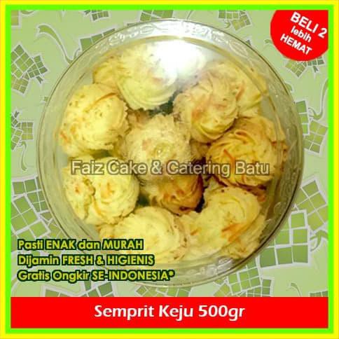 

PREMIUM KUE KERING SEMPRIT KEJU COOKIES MAWAR LEBARAN TOPLES 500GR