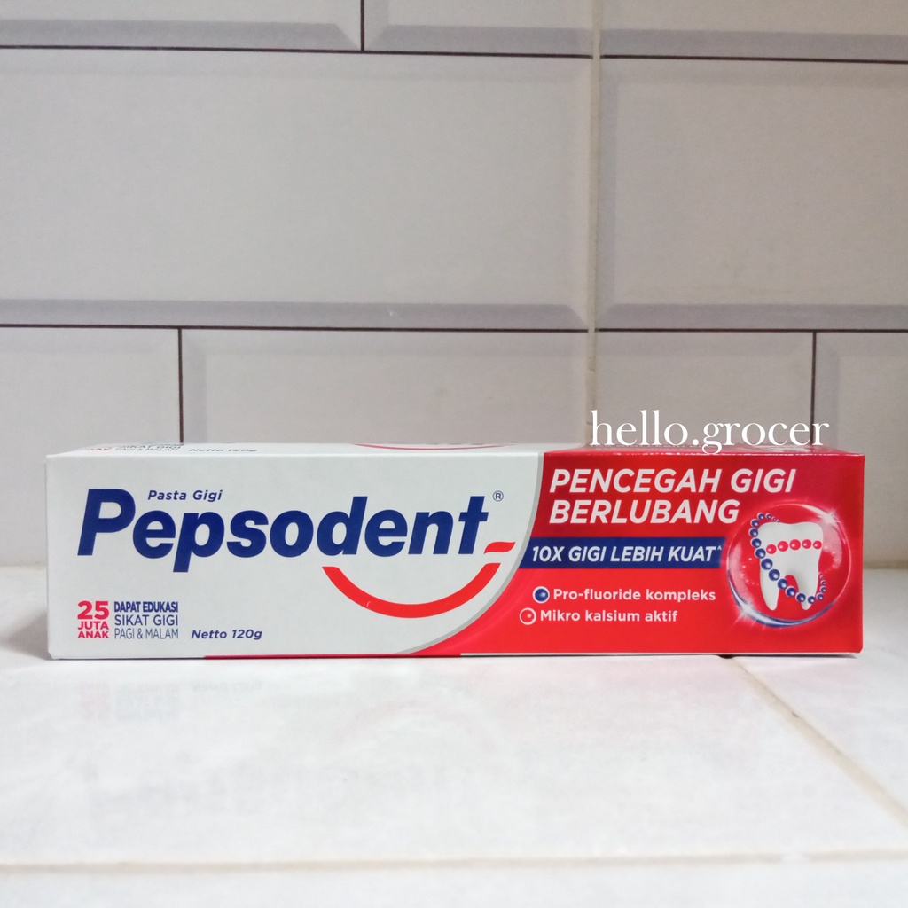 Pepsodent Pasta Gigi Pencegah Gigi Berlubang 120gr (Sedang)