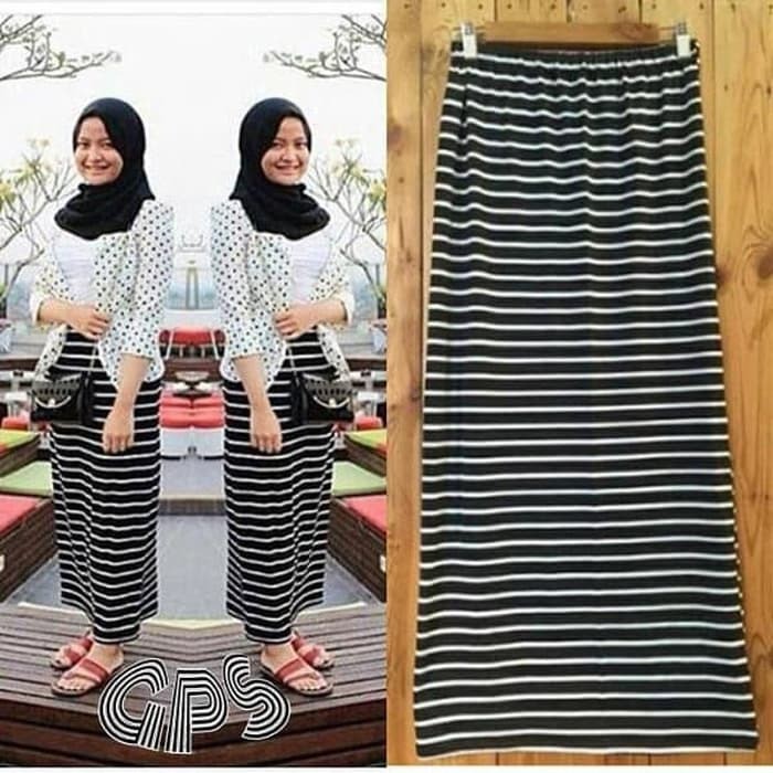 TERLARIS Rok Salur strip skirt Stripe Big Noora Stella Kimo TERMURAH