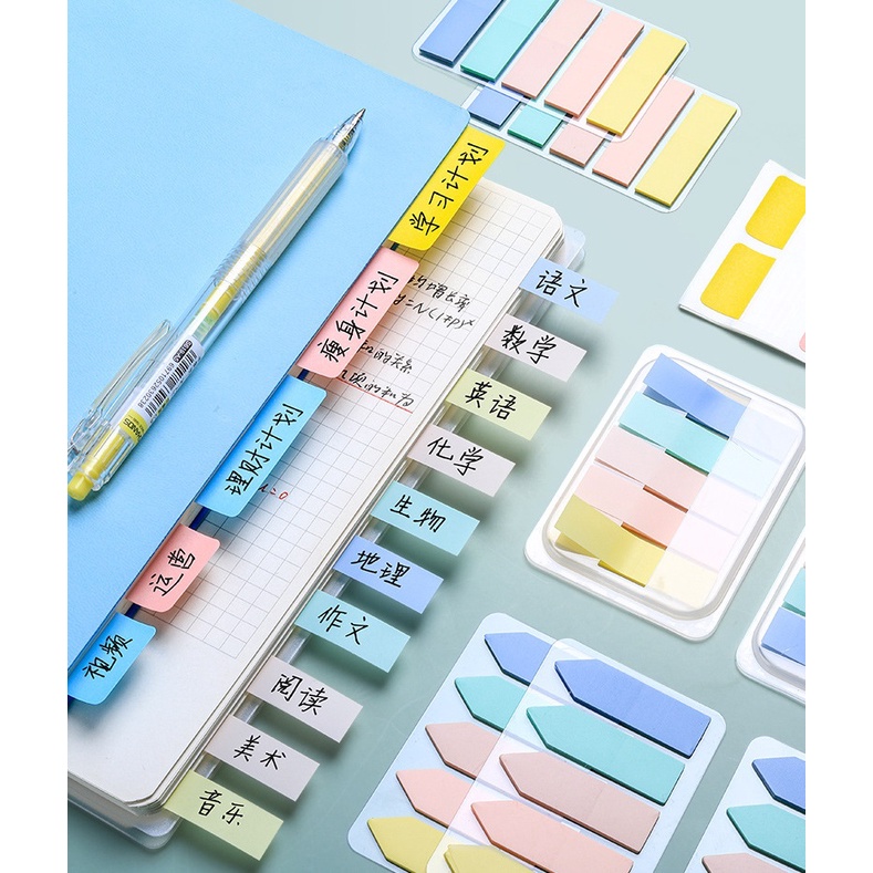 

[DZ] ST092 - Stick Marker Plastik Polos / Pembatas Buku / Sticky Notes