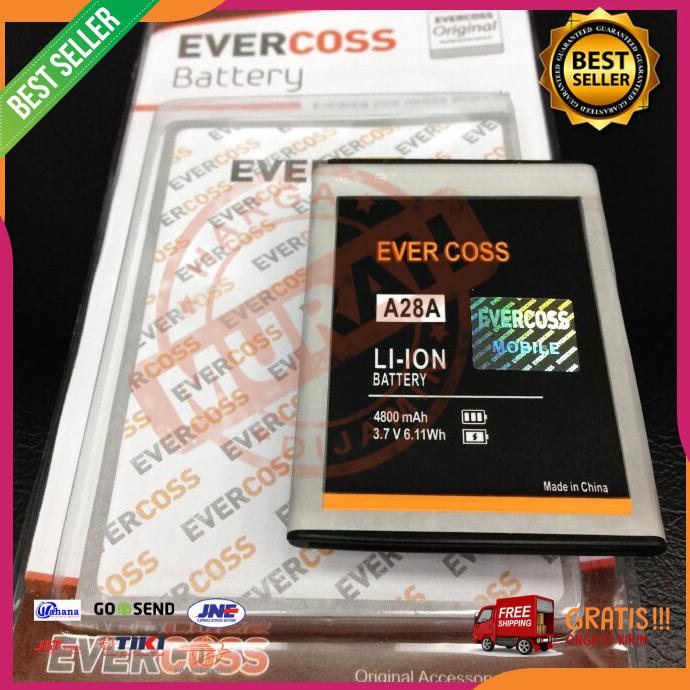 Acc Hp Baterai Evercoss A28A 4800Mah Double Power Evercoss
