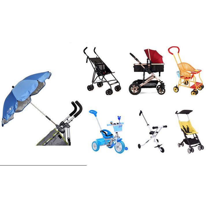 Payung Mini Stroller Anak Bayi Jepit Universal