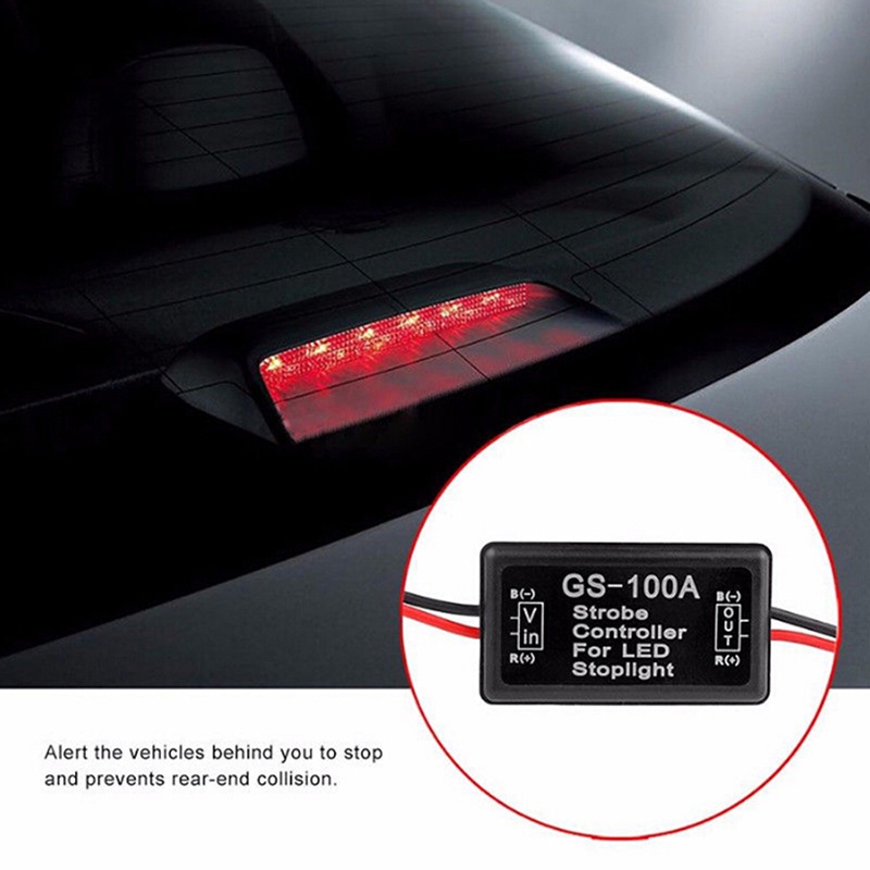 {LUCKID}Vehicle Car GS-100A LED Brake Stop Light Strobe Flash Module Controller Box