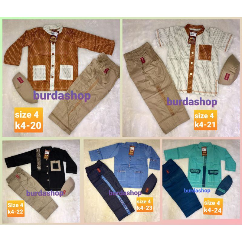 BAJU MUSLIM DANNIS ANAK LAKI LAKI SIZE 4