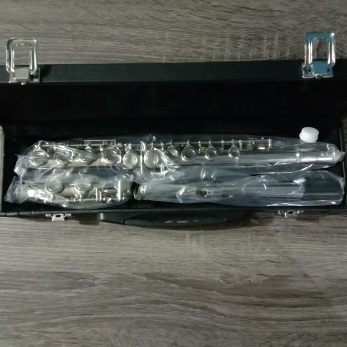Flute OSTRAVA silver with case / Alat musik FLUTE Kualitas Terbaik