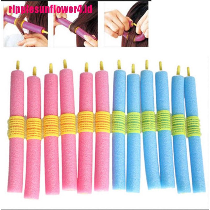 Lady 12PCS / Set Rol Pengeriting Rambut Bahan Busa Lembut