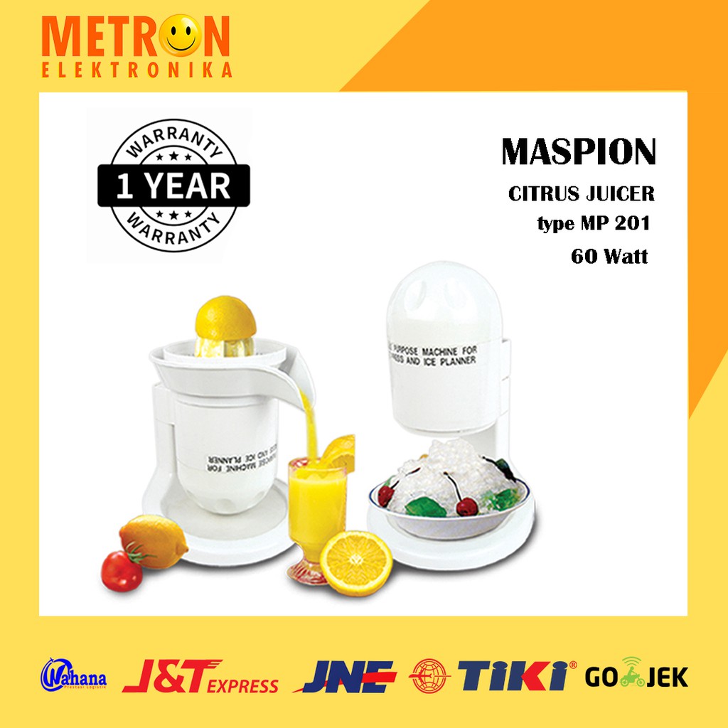 MASPION MP 201 / CITRUS JUICER + ICE PLANER / PERASAN JERUK / MP201