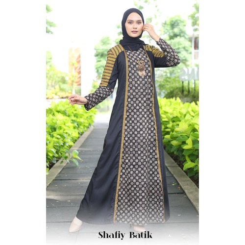 GAMIS GBL RUMI SHAFIY BATIK ETNIK TENUN LURIK KOMBINASI KATUN TOYOBO PREMIUM DRESS MUSLIMAH BUSUI MO