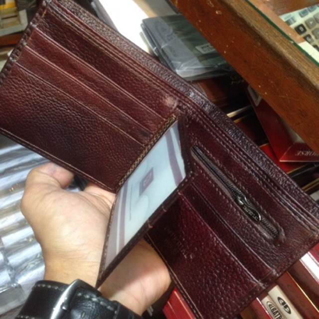 dompet kulit asli berkualitas import, model lipat dua biasa horizontal coin/saleting #dompet #dompetpria #dompetkulit #dompetcowok #dompetpria