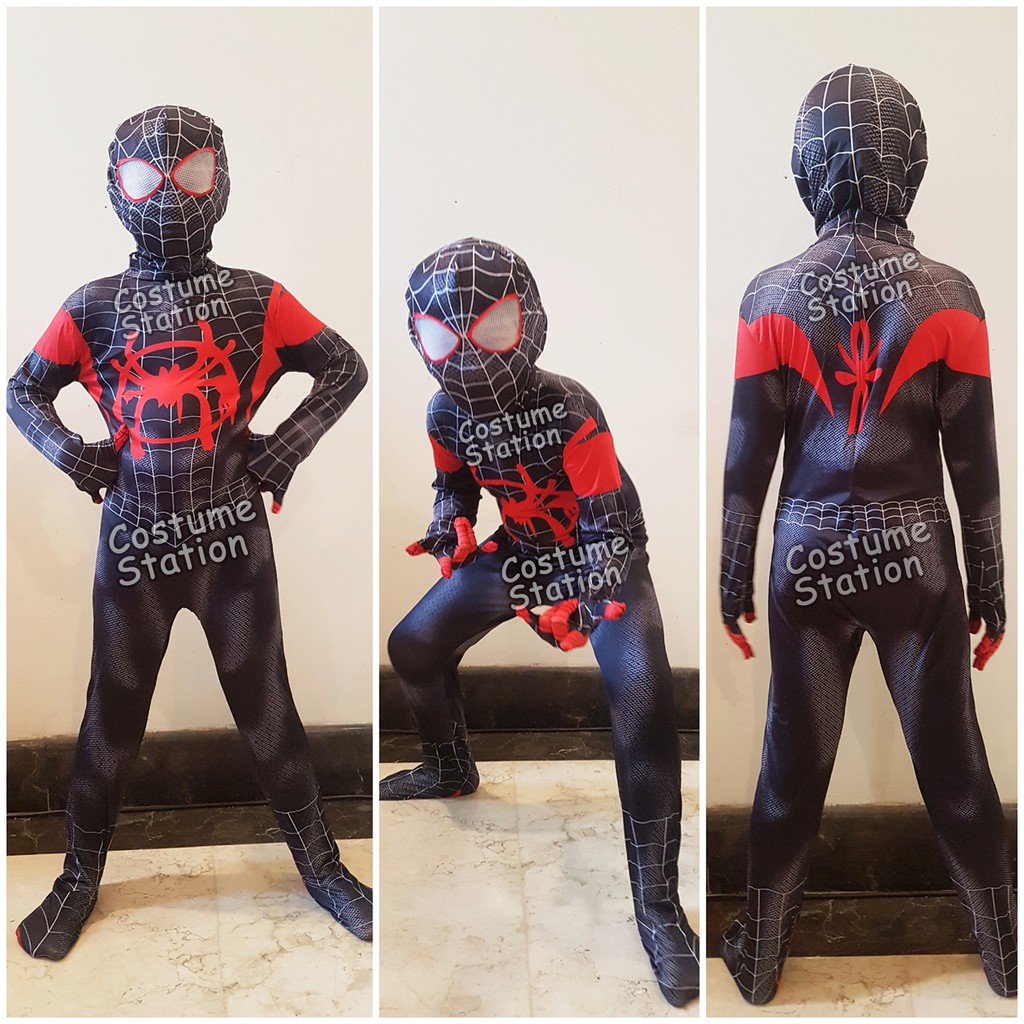 Kostum Spiderman Into The Spider Verse / Costume miles morales anak laki