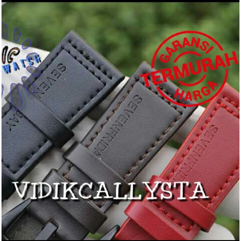 LEATHER STRAP WATCH TALI KULIT SF SEVEN 28MM 28 MM LOGO