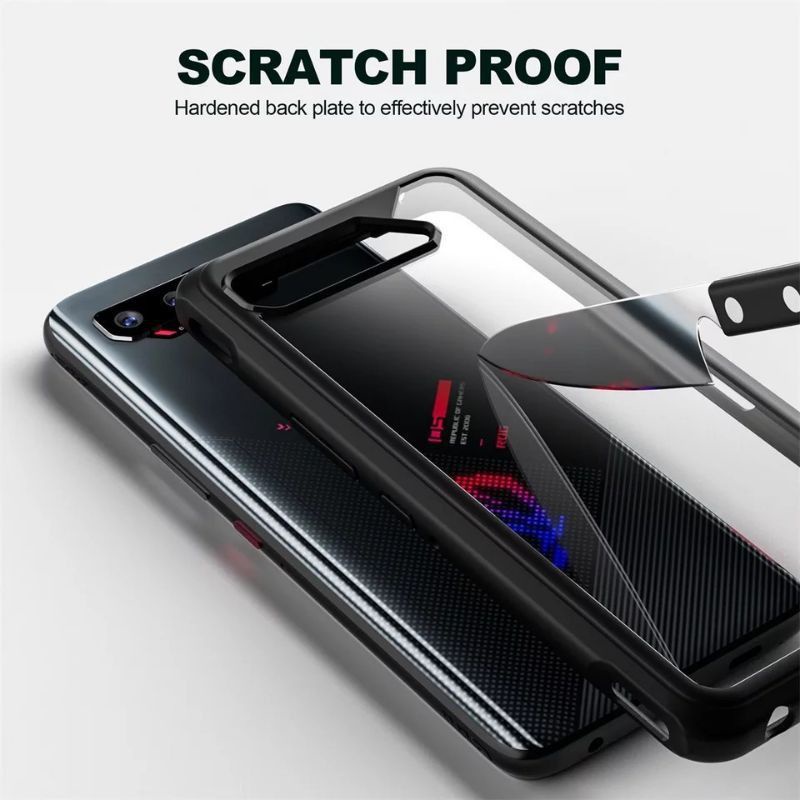 Case Asus ROG Phone 5 5s pro Casing Soft Hybrid Armor Crystal Acrylic