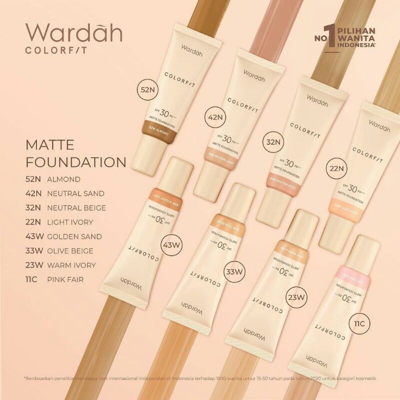 WARDAH Colorfit Matte Foundation 25ml