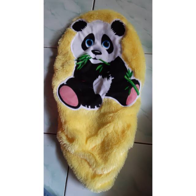 Sarjung jok motor karakter panda/cover jok motor karakter
