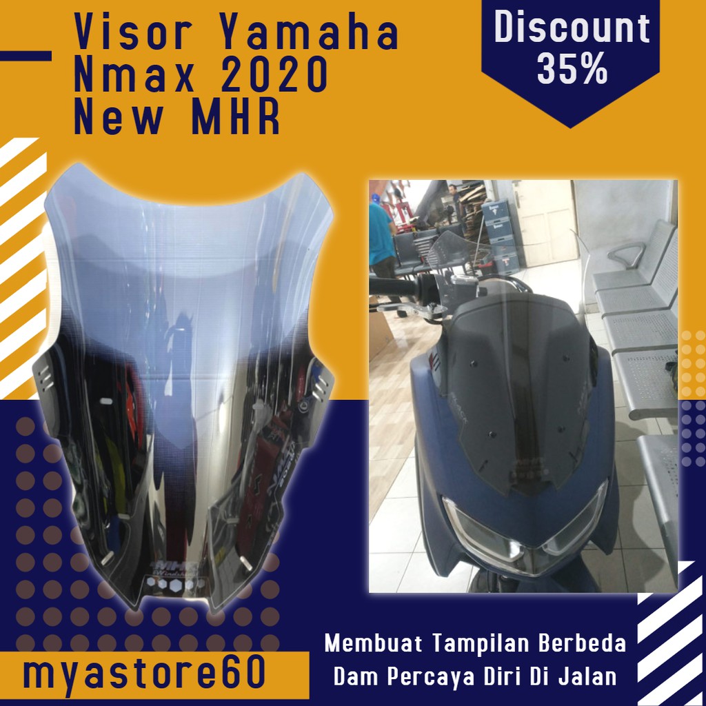 Windshield MHR Yamaha NMAX 2020 New Visor Yamaha Nmax 2020 New MHR Variasi Aksesoris Nmax 2020