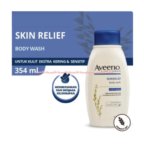 Aveeno Skin Relief Body Wash Dry Skin 354ml Sabun Mandi Aveno Untuk Kulit Kering Afeeno Bodywash Sabun Cair