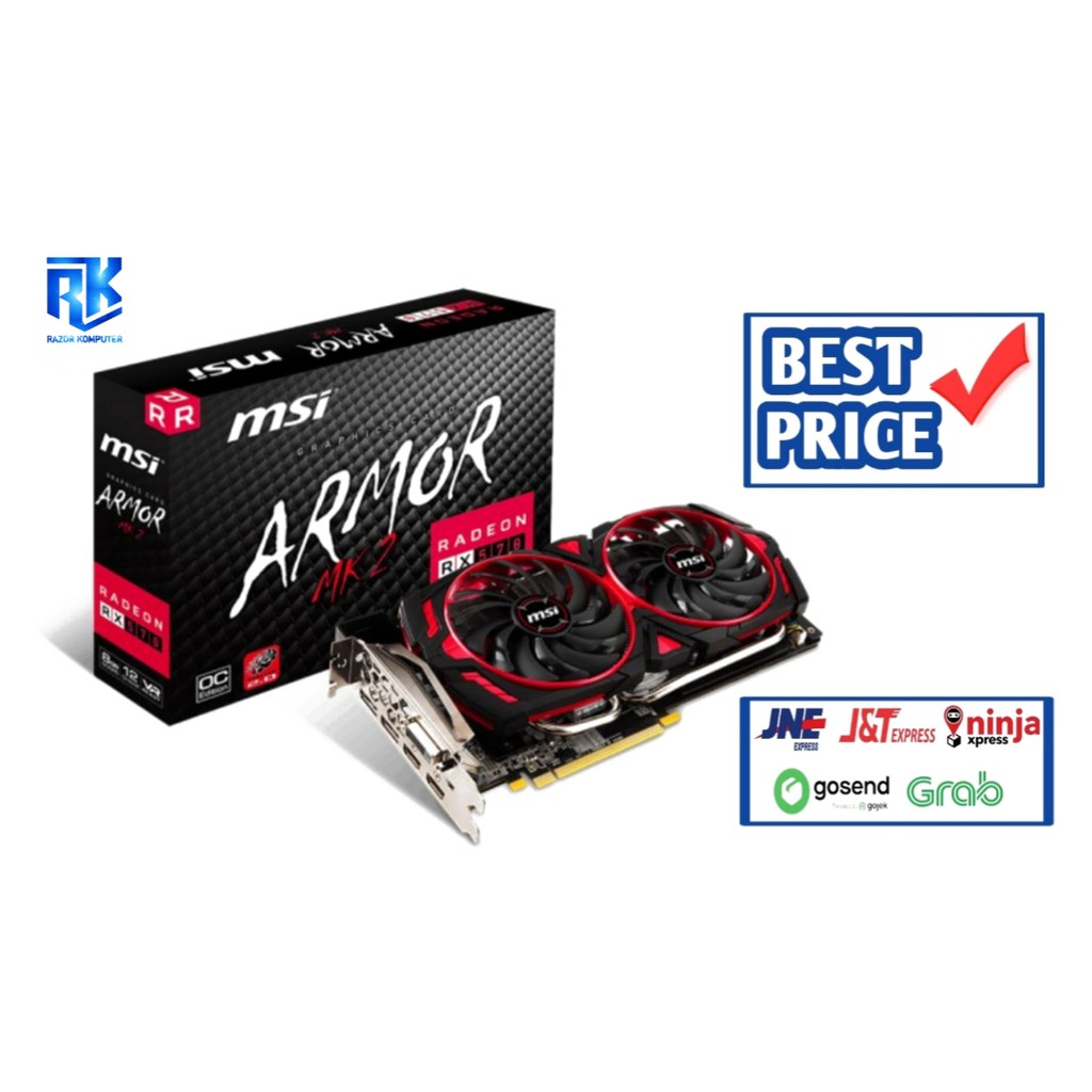 MSI Radeon RX 570 8GB DDR5 - Armor MK2 8G OC