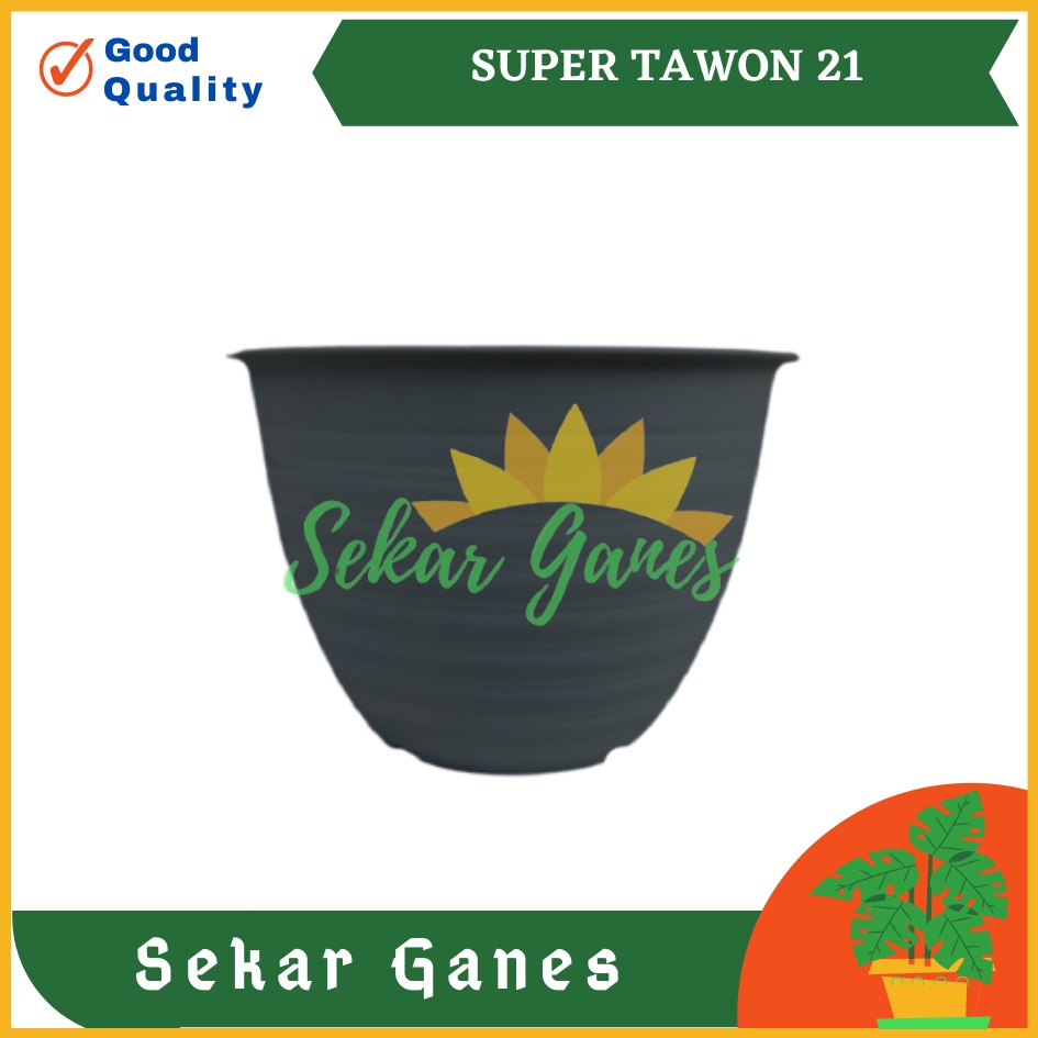 Ori Pot Super Tawon 21 Cm Hitam Tawon Pot 22 Plastik 21cm Vas Pot Bunga