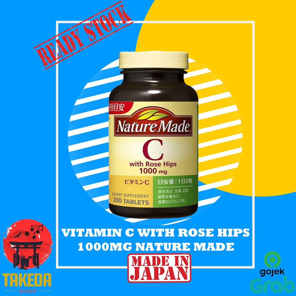 Vitamin C with Rose Hips 1000mg Nature Made Japan by Otsuka
