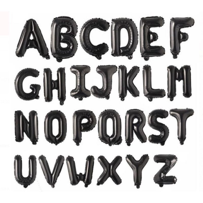 {HM} COD balon huruf 40cm A sampai Z ulang Tahun Perlengkapan Pesta Suveinir Mura makassar