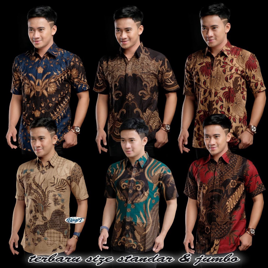 BATIK PRIA LENGAN PENDEK MURAH-ATASAN BATIK PRIA-BATIK PRIA JUMBO M-BATIK PRIA LENGAN PENDEK JUMBO-BATIK MODERN SIZE M L XL XXL 3L 4L 5L 6L REGULER FIT