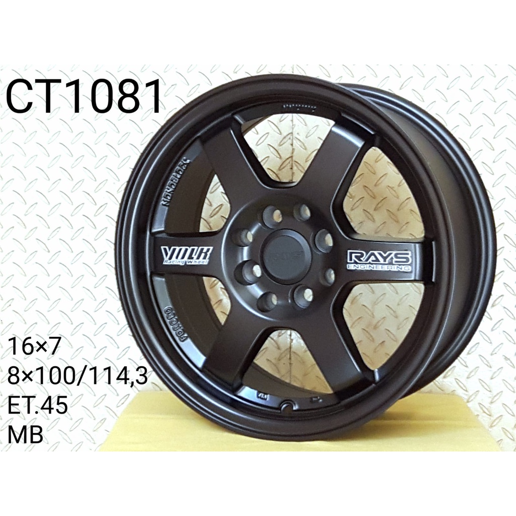 Velg Mobil Rays TE37 R16 x 7 Pcd 4x100 .. 4x114.3 Et 45