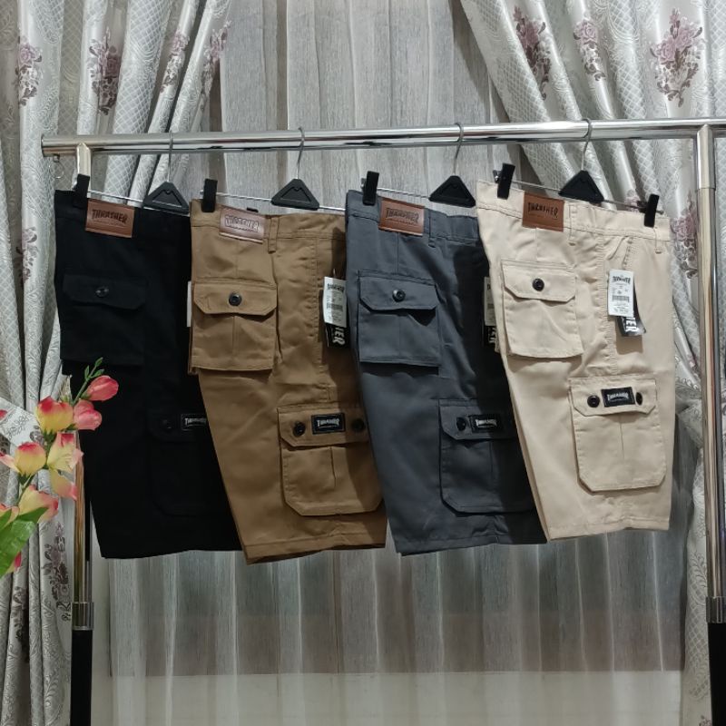 Celana Pendek Cargo Pria Big Size 27-46 Adem
