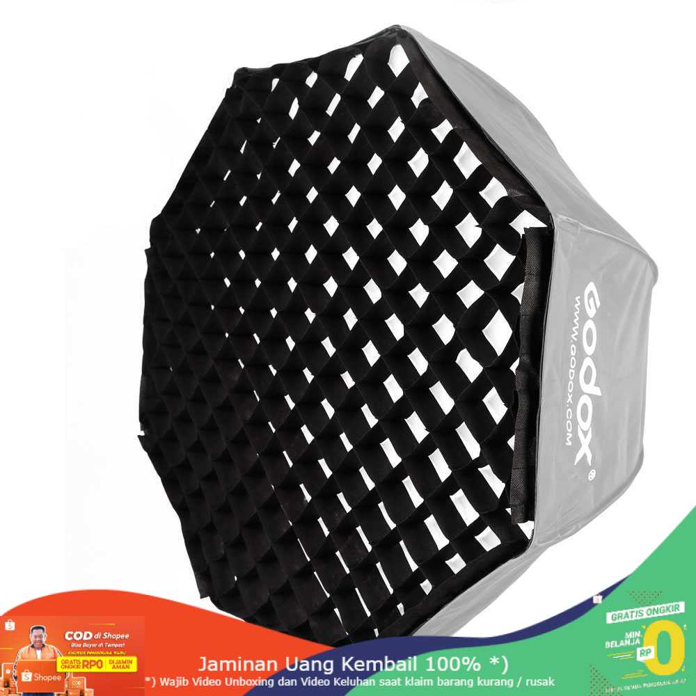 (BISA COD) RVOSTR Godox Octagonal Honeycomb Grid 120cm for Umbrella Softbox Reflector