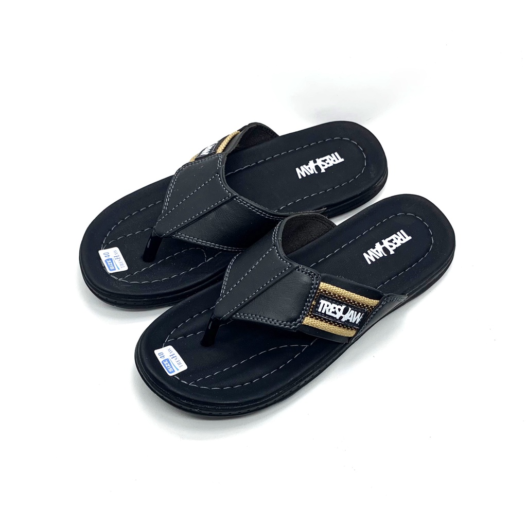 Sandal Pria Jepit Treshaw Kulit Empuk | Sandal Original | Sandal Stylis