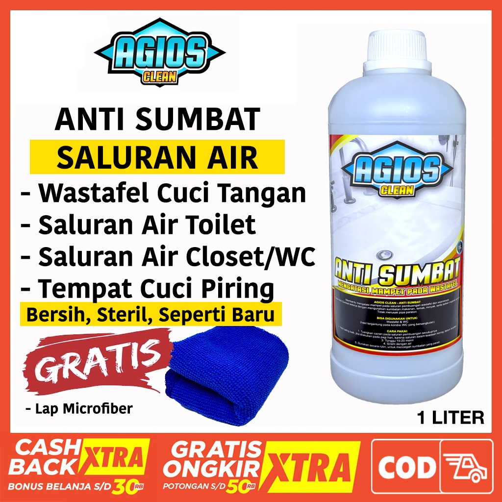 CAIRAN ANTI SUMBAT ATASI WC MAMPET SALURAN AIR PENUH SEPTIC TANK FULL CEGAH DAN HANCURKAN KERAK KOTORAN WASTAFEL OBAT PELANCAR PIPA TERSUMBAT