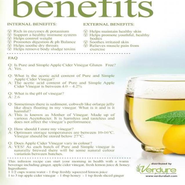 

➺ Verdure Apple Cider Vinegar 1 Liter with The Mother () ➲