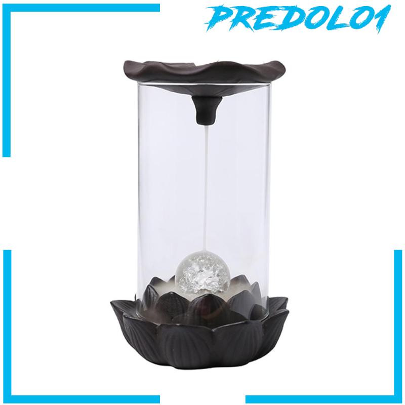 [PREDOLO1] Backflow Incense Burner Statue LED Lamp for Decorative Office Teahouse