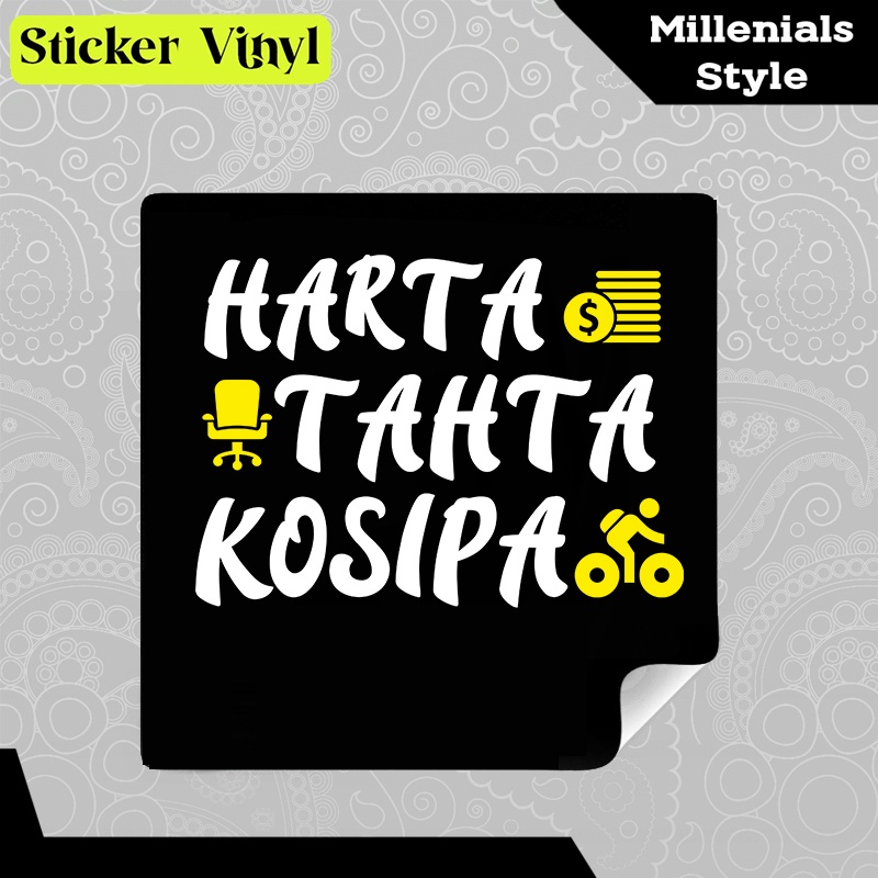 

Stiker Sticker Harta Tahta Kosipa Desain Tulisan Kata Sunda Keren Kekinian Milenial Style Aesthetic Vinyl Satuan Anti Air