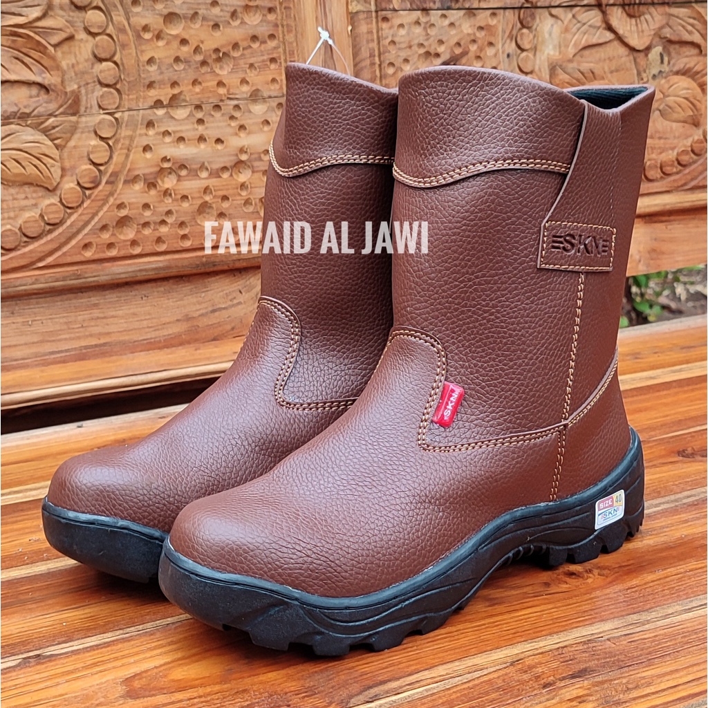 Sepatu Safety Boot King SKN Asli Original Ujung Besi Termurah Kerja Proyek Lapangan Industri Pria Wanita