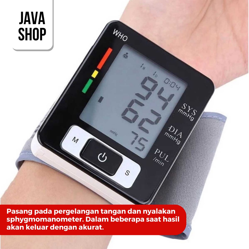 JAVASHOP Tensi Darah Pengukur Tekanan Darah Digital Tensimeter