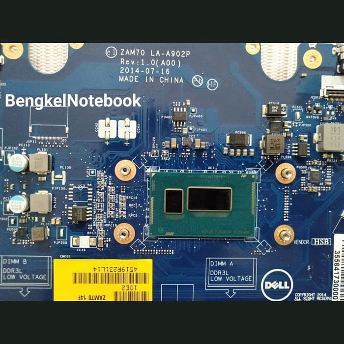 Motherboard Dell Latitude E5450 Core i3 4030u SR1EN