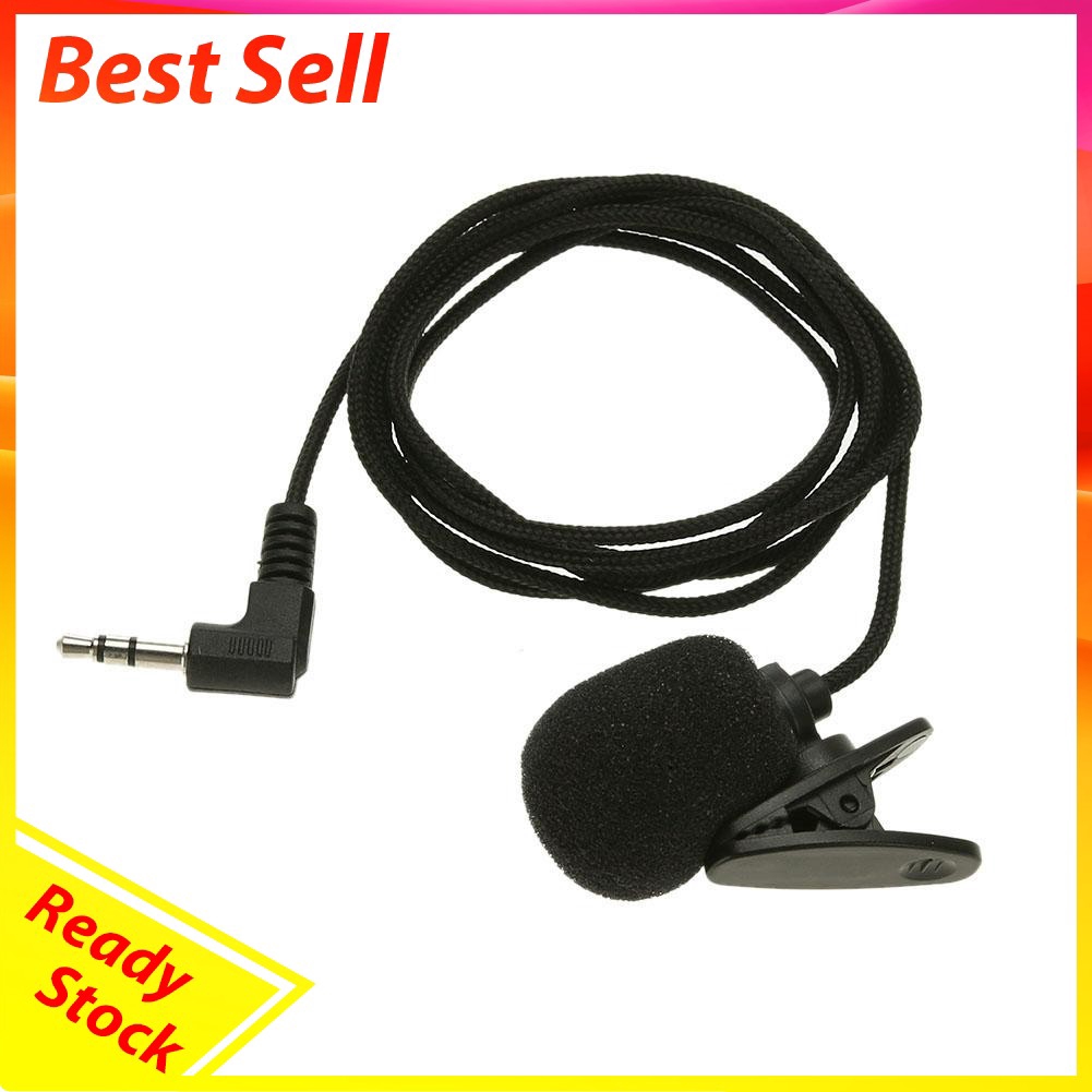 Computer Dedicated Clear Speech No Noise Durable Mini Clip-on Lapel Microphone Hands-free 3.5mm