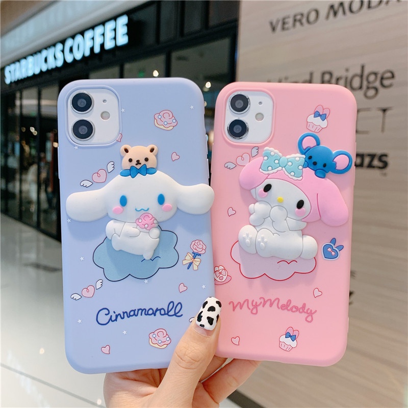 Soft Case Silikon Motif Kartun Anjing 3D Untuk Samsung Galaxy S8 S9 S10 S20 S21 S22 FE Plus Note 8 9 10 20 Ultra