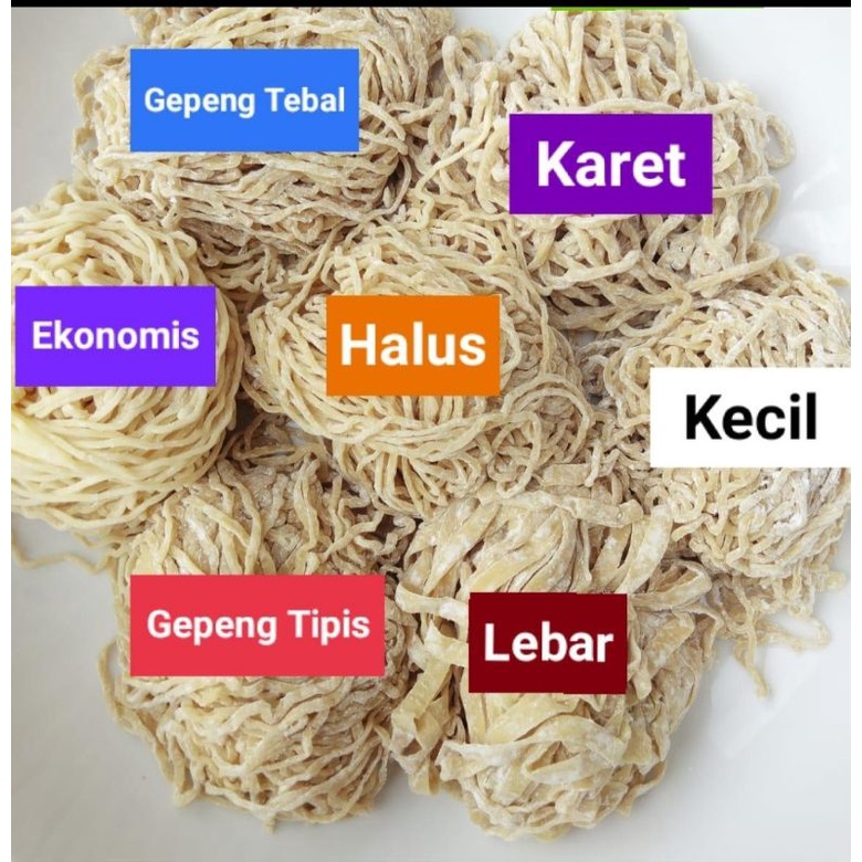 

Mie Mentah Keriting Special Super Telur Ayam Mie Ayam Bakmi Mentah