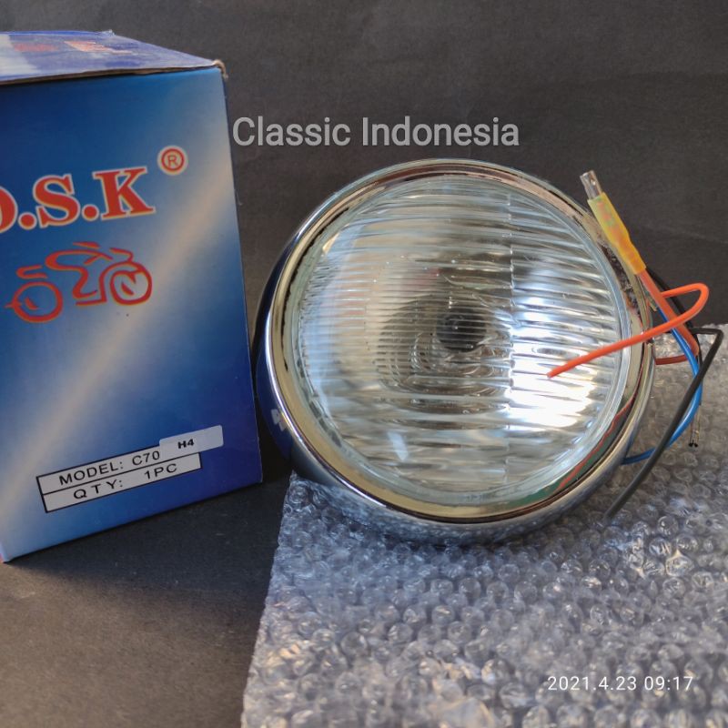Reflektor honda C70 H4 lampu depan C70 h4