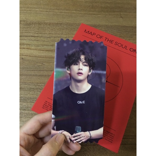 HOLOGRAM TICKETS MOTS ON:E taehyung jimin SUGA j-hope