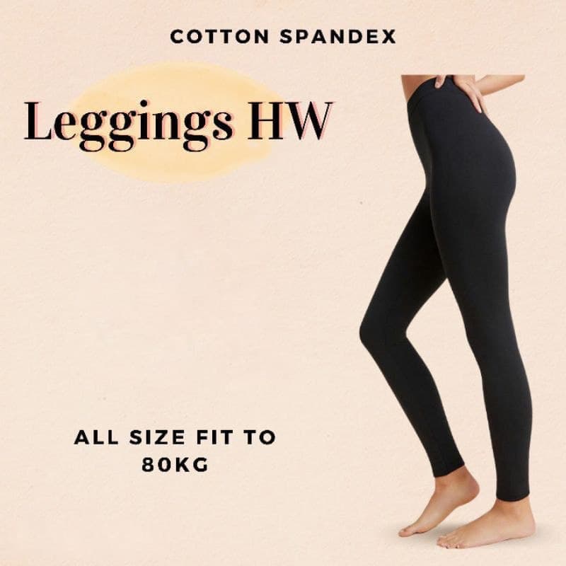 LoveFashion - [COD] Variasi Warna Legging HW Basic Polos Premium Tebal Fit to All size