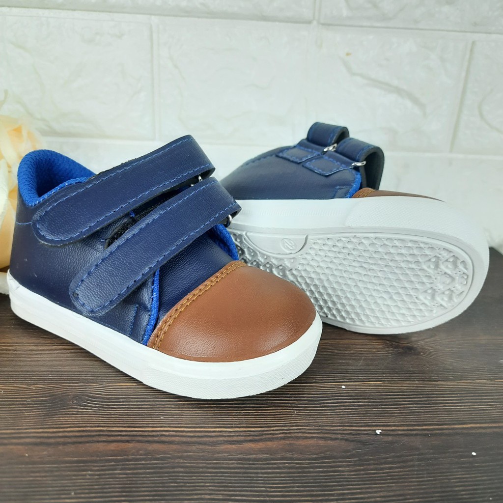 [TAMAN SEPATUKU] SEPATU TRENDY MURAH SNEAKER KEREN ANAK LAKI-LAKI NAVY CAX31