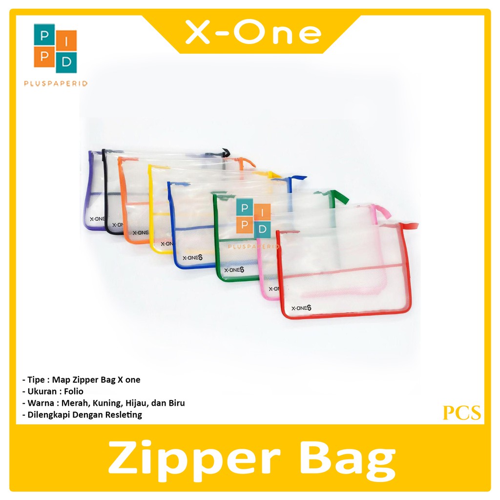 Jual X One Map Plastik Resleting Zipper Bag Pcs Shopee Indonesia 2691