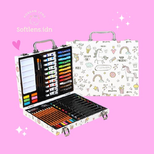 

Crayon set Koper 54 pcs Cat warna Perlengkapan Sekolah Menggambar Anak