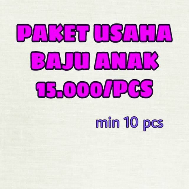 PAKET USAHA BAJU ANAK IMPORT  Shopee Indonesia