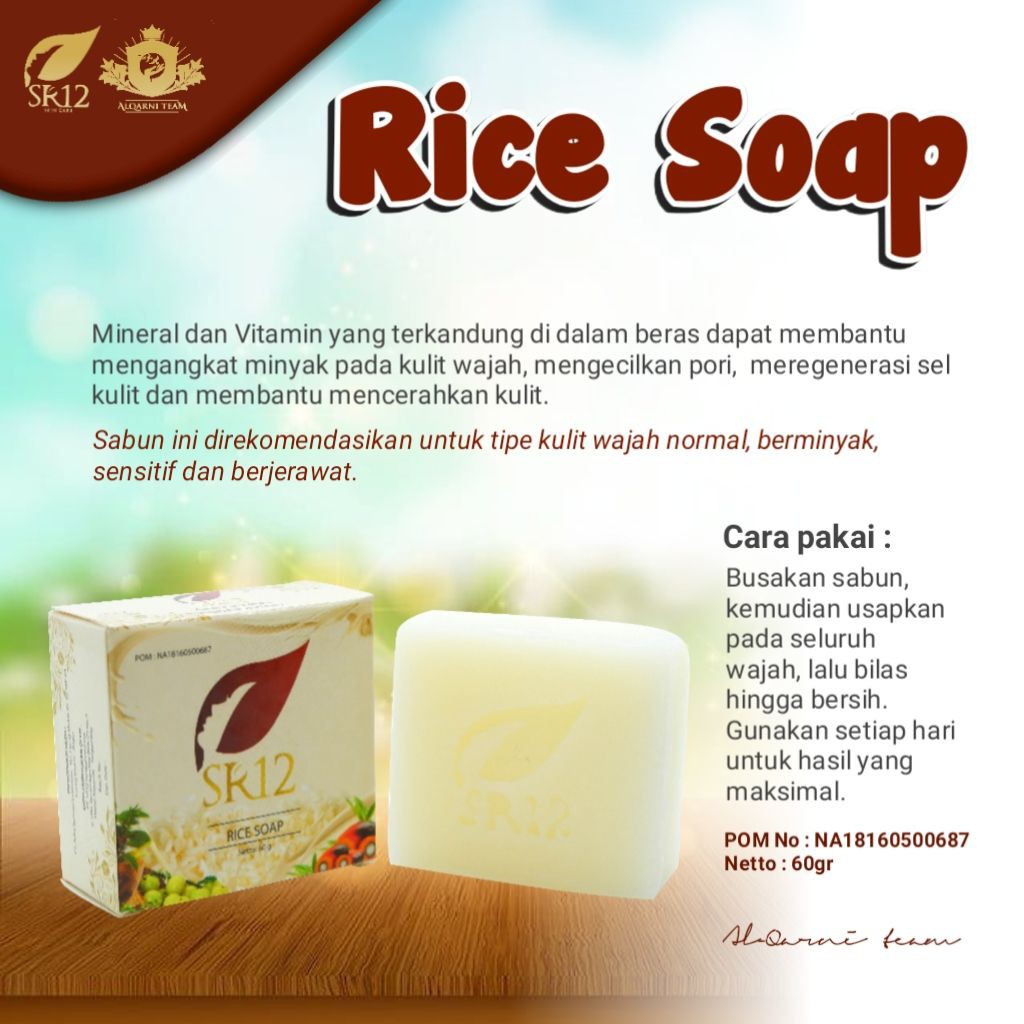 RICE SOAP SR12 / SABUN BERAS SR12 / SABUN SR12