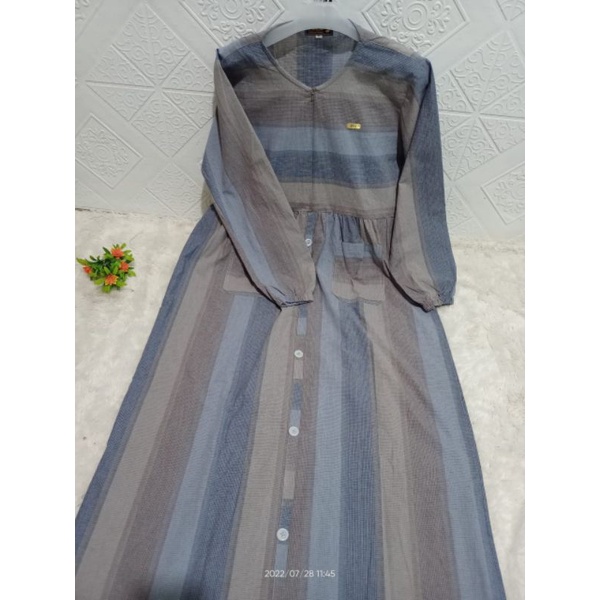 Dress Corniche/gamis triset original by Risafashion)/Dress kotak inji/Dress Dimara/ home made/Dress 